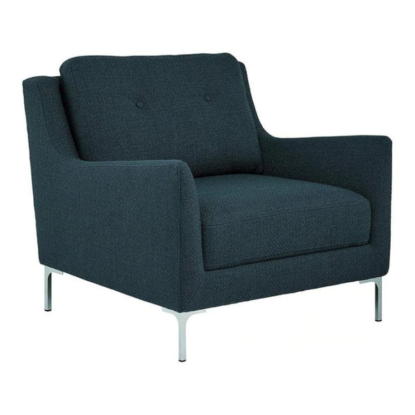 Dark Blue Linen Accent Chair By Alhome - 110111379 - Zrafh.com - Your Destination for Baby & Mother Needs in Saudi Arabia