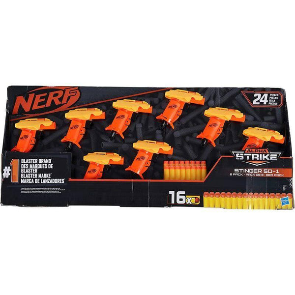 Nerf Alpha Strike Stinger SD-1 Pack 8 Blasters - 16 Darts - ZRAFH