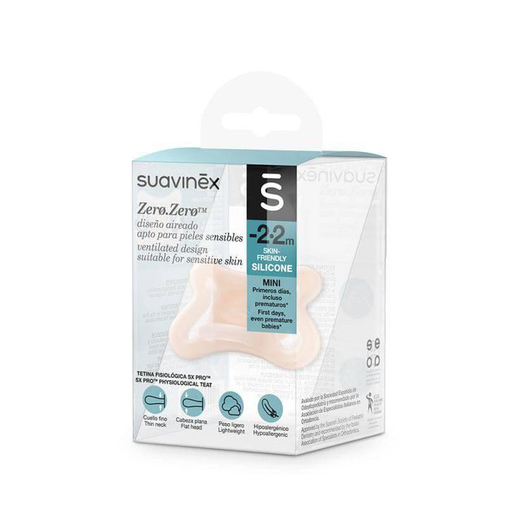 Suavinex Zero Physio Silicon Soother - 2.2M - ZRAFH