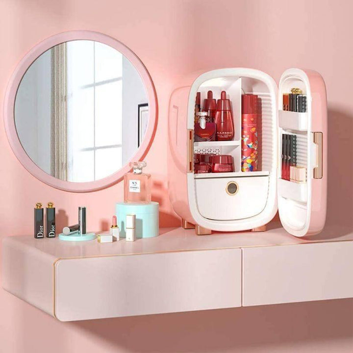 Pinktop Makeup & Cosmetics Fridge 12 Liter - Pink - ZRAFH