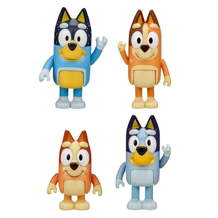 Bluey Family Figurines 4-Pack Set Including Bluey Bingo Chilli and Bandit - Zrafh.com - Your Destination for Baby & Mother Needs in Saudi Arabia