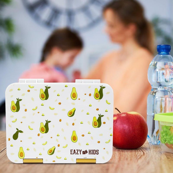 Eazy Kids 6 And 4 Convertible Bento Lunch Box With Sandwich Cutter Set - Avocado - Zrafh.com - Your Destination for Baby & Mother Needs in Saudi Arabia