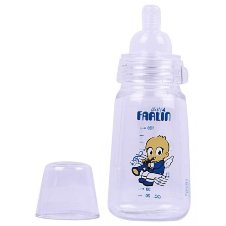 Farlin Baby Feeding Bottle With Standard Neck - 120 ml - Blue - ZRAFH