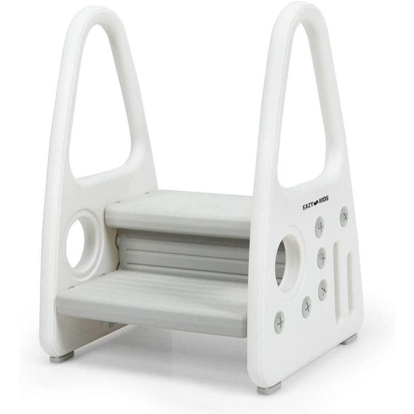 Eazy Kids 2 Step Stool - Grey - Zrafh.com - Your Destination for Baby & Mother Needs in Saudi Arabia