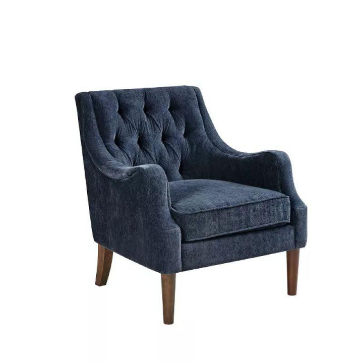 Modern Velvet Arm Chair - Indigo - 90x85x85 cm - By Alhome - Zrafh.com - Your Destination for Baby & Mother Needs in Saudi Arabia