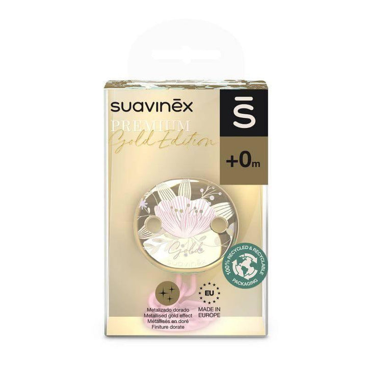Suavinex Premium Soother Pacifier Clip 0 Months - Pink - ZRAFH
