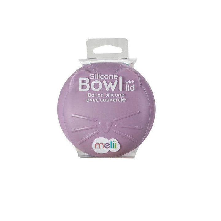 Melii Silicone Bowl with Lid - 350 ml - Purple - ZRAFH