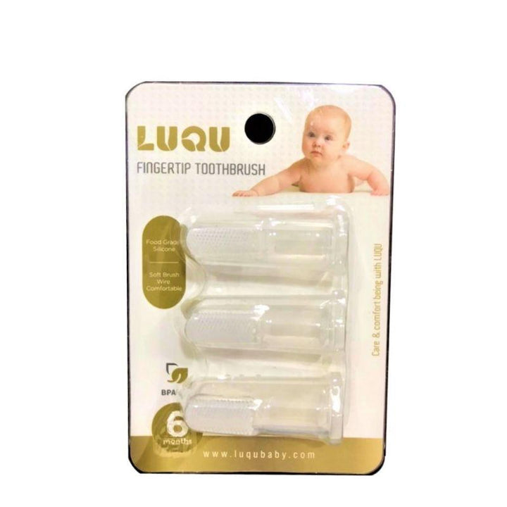 Luqu Silicone Tooth Brush Fingertip - 3 Pcs - ZRAFH