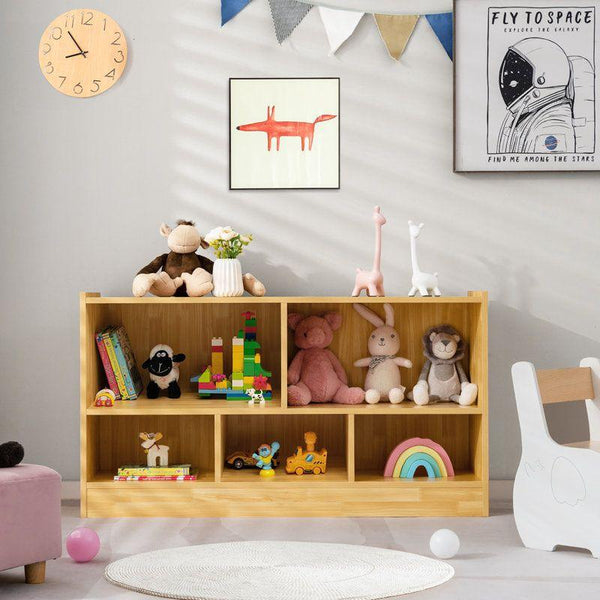 Kids Bookcase: 110x30x60 Wood, Beige by Alhome - Zrafh.com - Your Destination for Baby & Mother Needs in Saudi Arabia