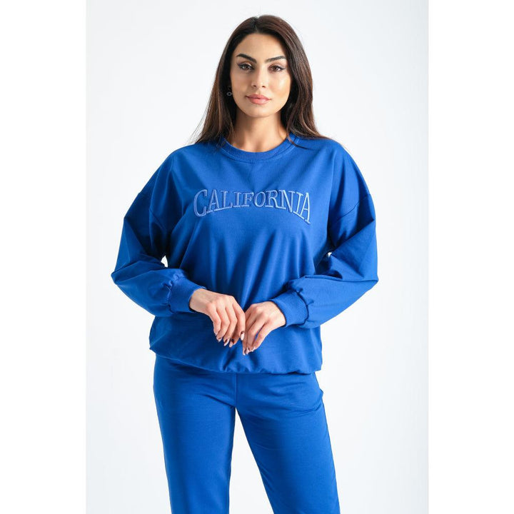 Londonella High Neck Sports Set With Elasticated drawstring waist - Blue - 100194 - Zrafh.com - Your Destination for Baby & Mother Needs in Saudi Arabia