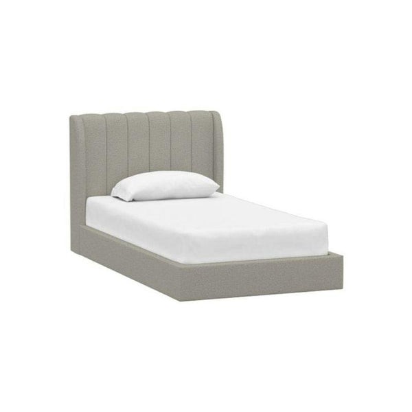 Gray Linen Single Bed Size 120x200 By Alhome - 110110060 - Zrafh.com - Your Destination for Baby & Mother Needs in Saudi Arabia