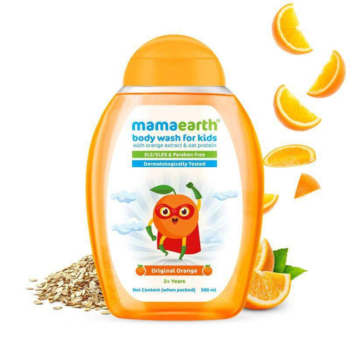 Mama Earth ORIGINAL ORANGE BODY WASH - 300 ML - ZRAFH