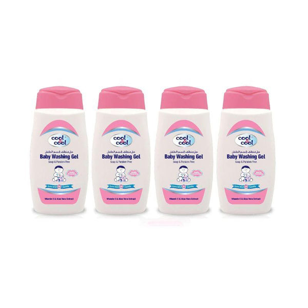 Cool & Cool Baby Washing Gel Pack of 4 -250 ml - Zrafh.com - Your Destination for Baby & Mother Needs in Saudi Arabia