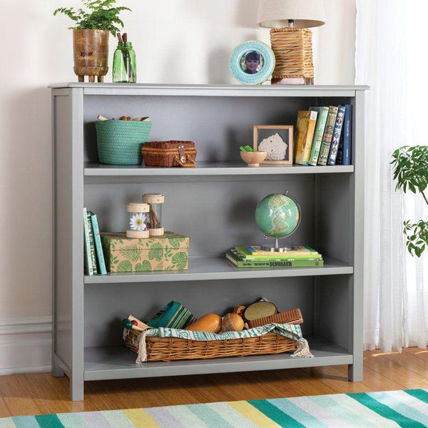 Kids Bookcase: 108x37x105 Wood, Grey by Alhome - Zrafh.com - Your Destination for Baby & Mother Needs in Saudi Arabia