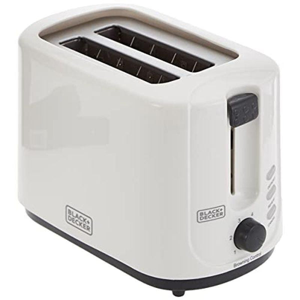 Black And Decker Cool Touch Bread Toaster - 2 Slices - 750 W - White - Zrafh.com - Your Destination for Baby & Mother Needs in Saudi Arabia