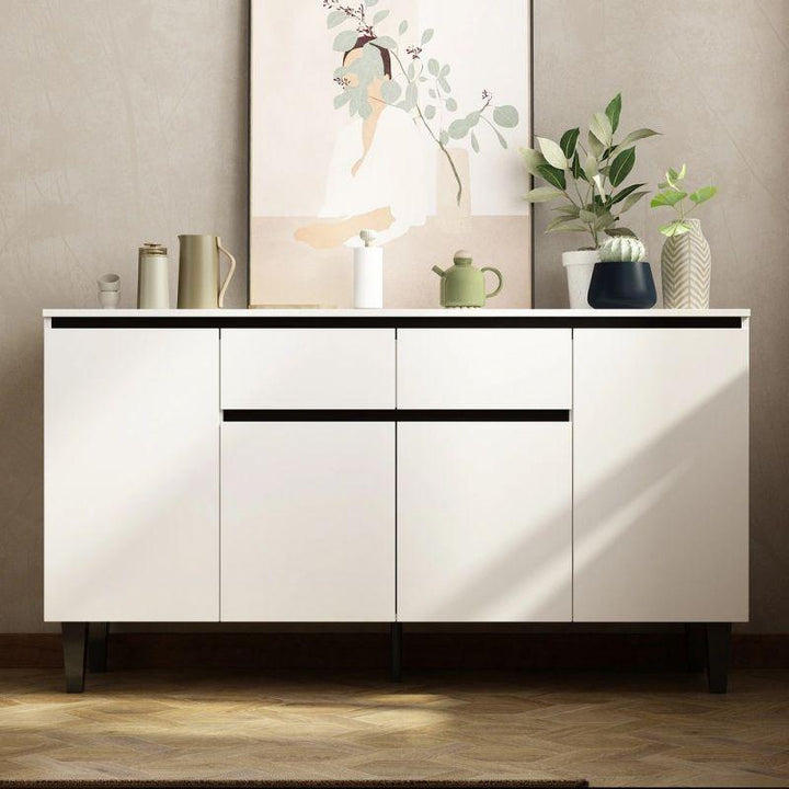 White and Black Console By Alhome - Zrafh.com - Your Destination for Baby & Mother Needs in Saudi Arabia