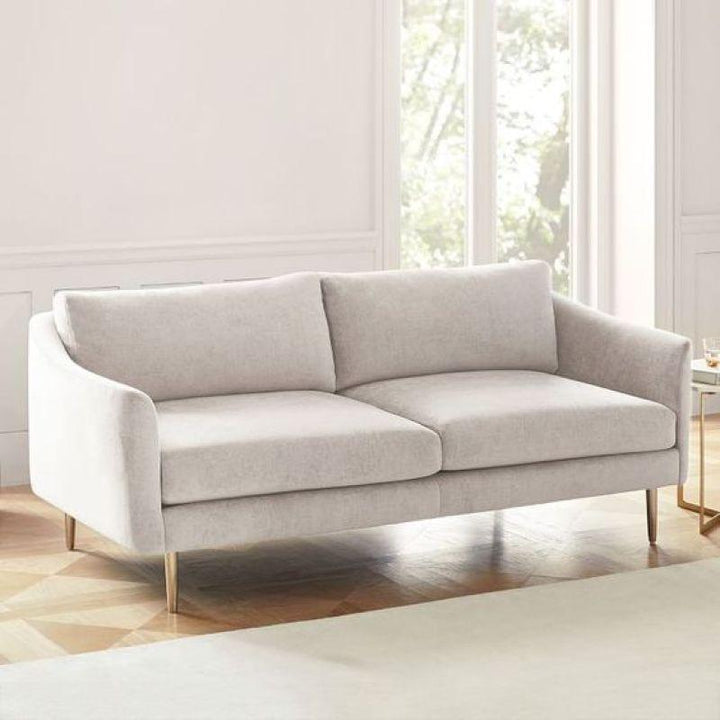 Timeless Beige Linen 3-Seater Sofa Swedish Wood By Alhome - Zrafh.com - Your Destination for Baby & Mother Needs in Saudi Arabia