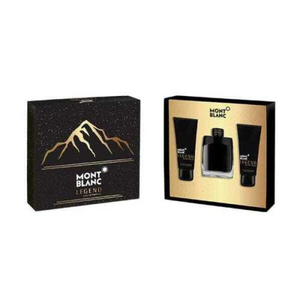 MontBlanc Legend Set For Men 3 Pieces (Eau de Parfum 100 ml - Shaving Gel 100 ml - Shower Gel 100 ml) - Zrafh.com - Your Destination for Baby & Mother Needs in Saudi Arabia