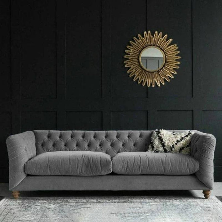 Timeless Comfort: 3-Seater Linen Sofa in Elegant Gray By Alhome - Zrafh.com - Your Destination for Baby & Mother Needs in Saudi Arabia