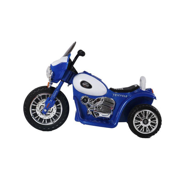 Amla Police 3 Wheel Motor Bike - Blue - JT568B - Zrafh.com - Your Destination for Baby & Mother Needs in Saudi Arabia