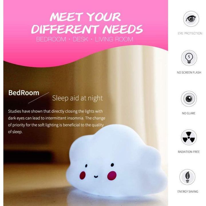 Eazy Kids Cloud Night Lamp Light - Blue - Zrafh.com - Your Destination for Baby & Mother Needs in Saudi Arabia