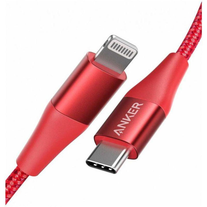 Anker Powerline II - USB C To Lightning Cable - 0.9M - Red - A8652H9140 - ZRAFH