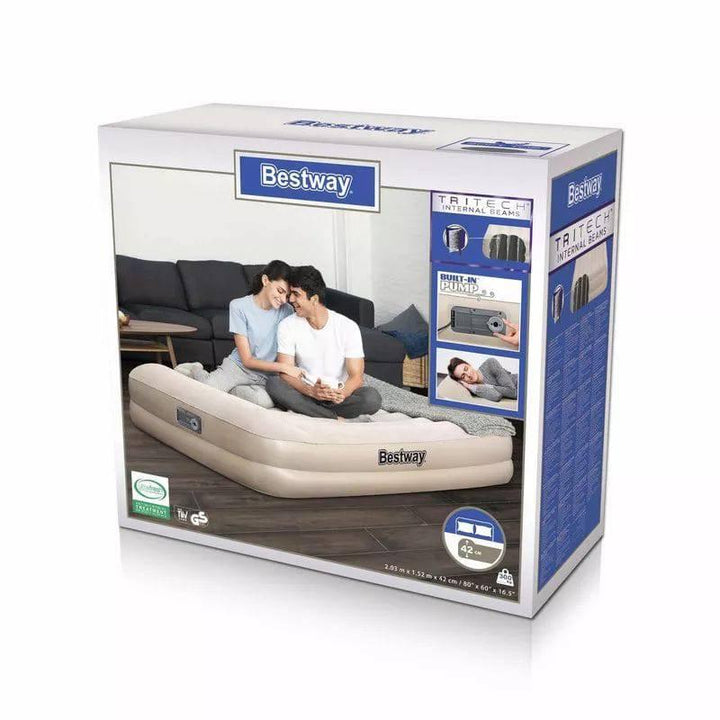 سرير هوائي تراي تيك كوين نفخ مع مضخة مدمجة من بيست واي 