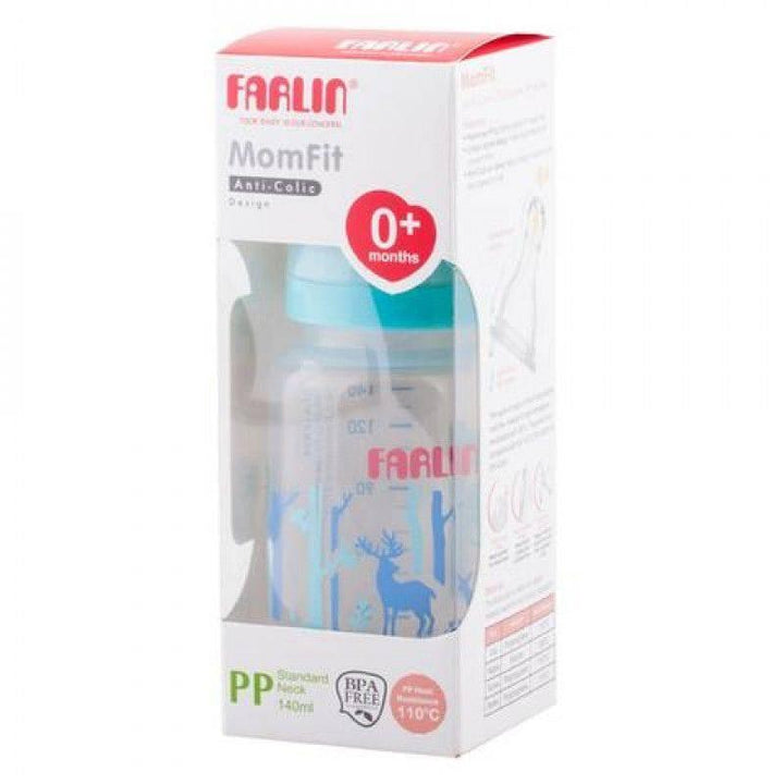 Farlin Plastic Standard Neck Feeding Bottle 140 ml - Blue - ZRAFH