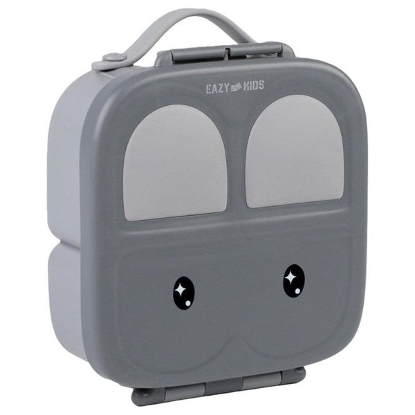 Eazy Kids Bento Lunch Box With Handle - Grey - EZ_LBRBEY_GY - Zrafh.com - Your Destination for Baby & Mother Needs in Saudi Arabia