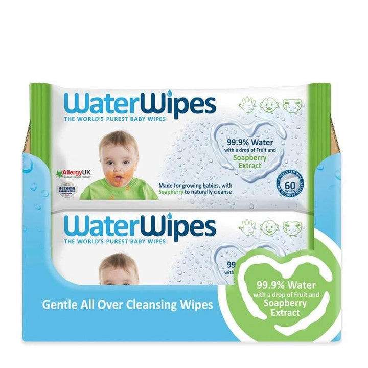WaterWipes Baby Wipes with SoapBerry Extract - 60 Wipes - ZRAFH
