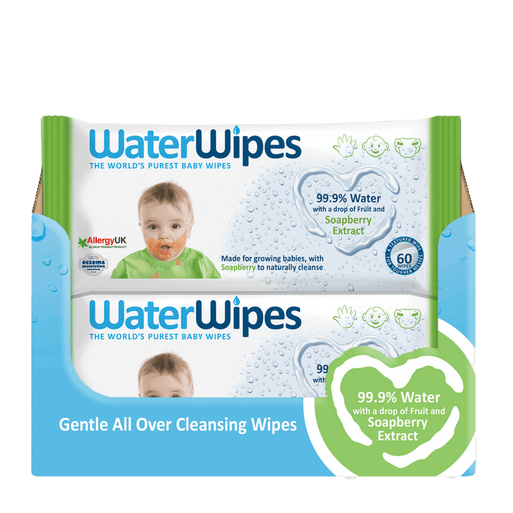 WaterWipes Baby Wipes with SoapBerry Extract - 60 Wipes - ZRAFH