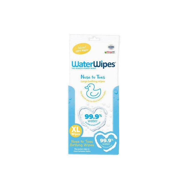 WaterWipes XL Textured Bath Baby Wipes, 99.9% Water Based Wet Wipes, No-Rinse, Unscented, Delicate & Sensitive Skin, 16 Count (1 pack) - ZRAFH