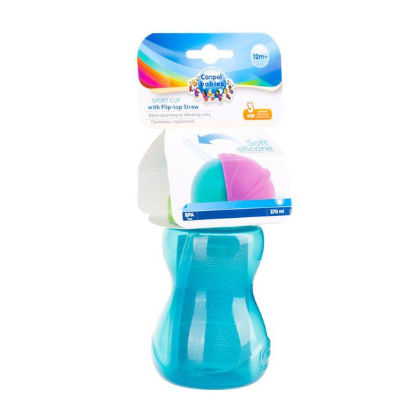 Canpol Babies cup for kids with straw 270 ml - ZRAFH