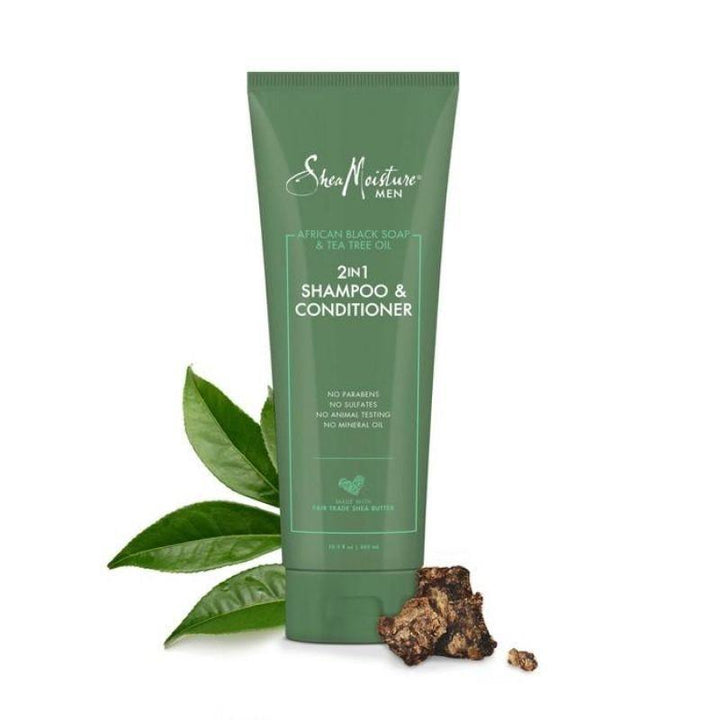 SheaMoisture Shampoo and Conditioner African Black Soap and Tea Tree Oil - 305 ml - Zrafh.com - Your Destination for Baby & Mother Needs in Saudi Arabia