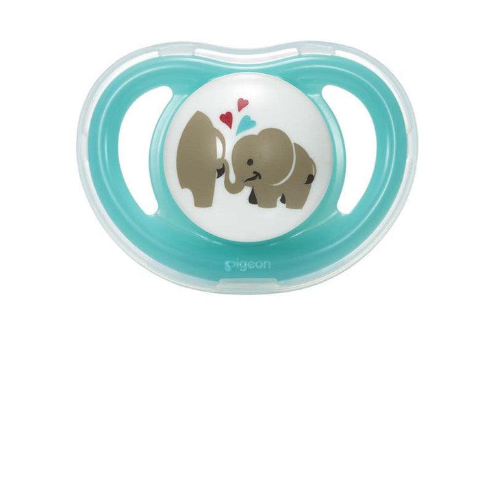 Pigeon Minilight Twin Pacifier - Aeroplane And Elephant - M - 6+ Months - Boy - 2 Pieces - Zrafh.com - Your Destination for Baby & Mother Needs in Saudi Arabia