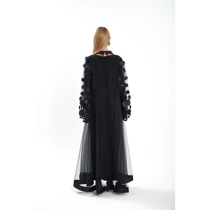 Londonella Women's Long Flowing Summer Dress With Long Sleeves - Black - Lon100308 - Zrafh.com - Your Destination for Baby & Mother Needs in Saudi Arabia