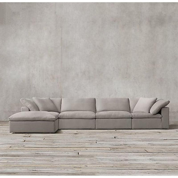 3-Seater Beige Velvet Sofa By Alhome - 110111354 - Zrafh.com - Your Destination for Baby & Mother Needs in Saudi Arabia