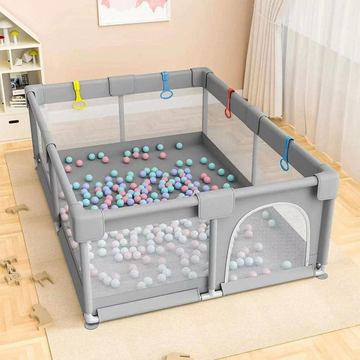 Dreeba Children's Playpen With balls and Handrails - 180*150*65 cm - Zrafh.com - Your Destination for Baby & Mother Needs in Saudi Arabia