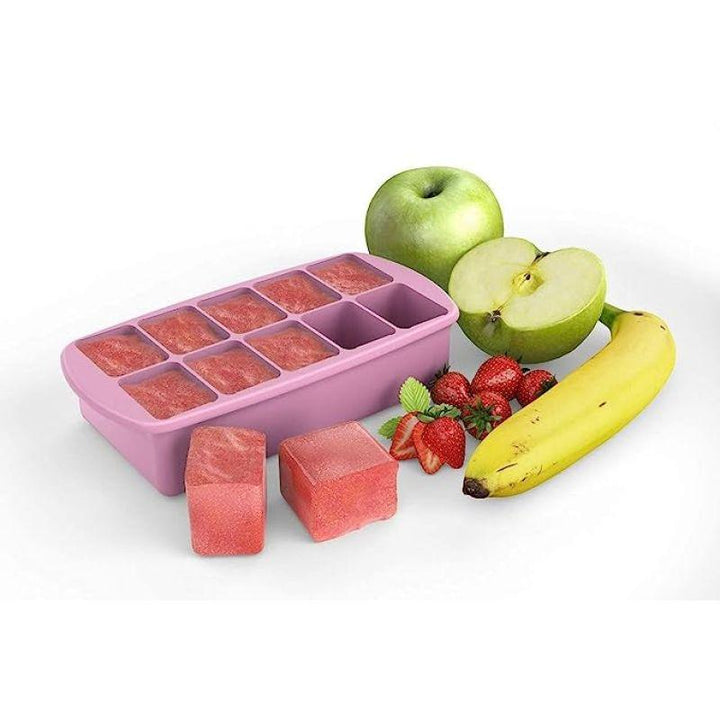 Melii - Silicone Baby Food Freezer Tray - 60 ml - Pink - ZRAFH