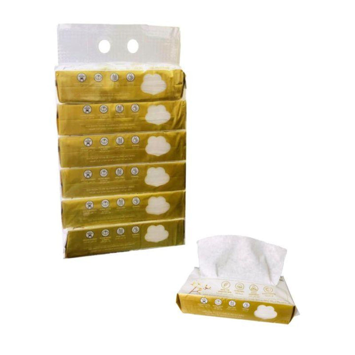 Luqu Cotton Tissue- Pack Of 6 - ZRAFH