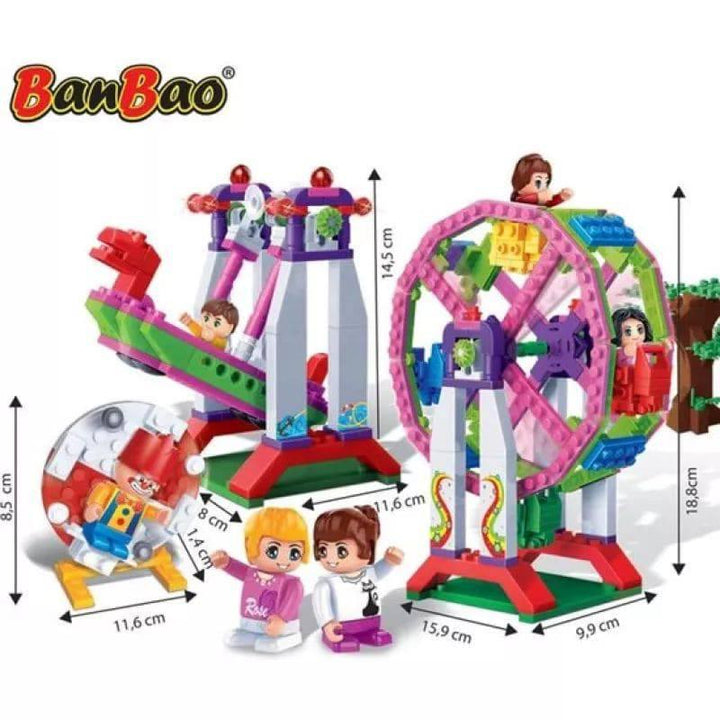 Banbao Building Blocks for trendy town from 401 Pieces - multicolor - ZRAFH