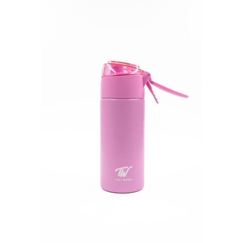Pink Glitter Flip Straw 550ml Water Bottle, New Look
