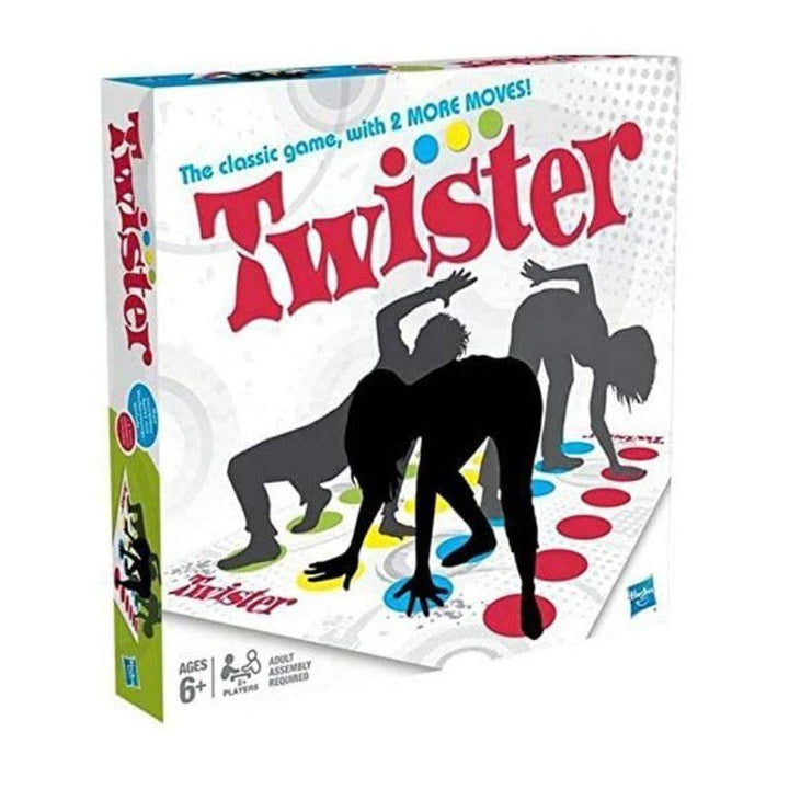 Twister Classic Fun Game From Hasbro Gaming Multicolor - 25x12.7x12.7 cm - 98831 - ZRAFH