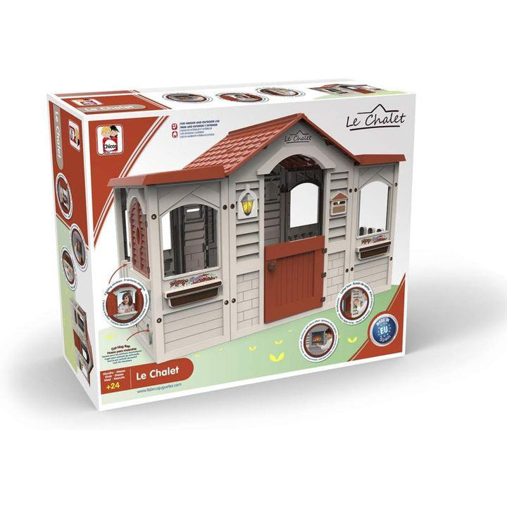 Educa Le Chalet Play House For Kids - ‎105.8x30.5x8.5 cm - Red - 3+ Years - Zrafh.com - Your Destination for Baby & Mother Needs in Saudi Arabia