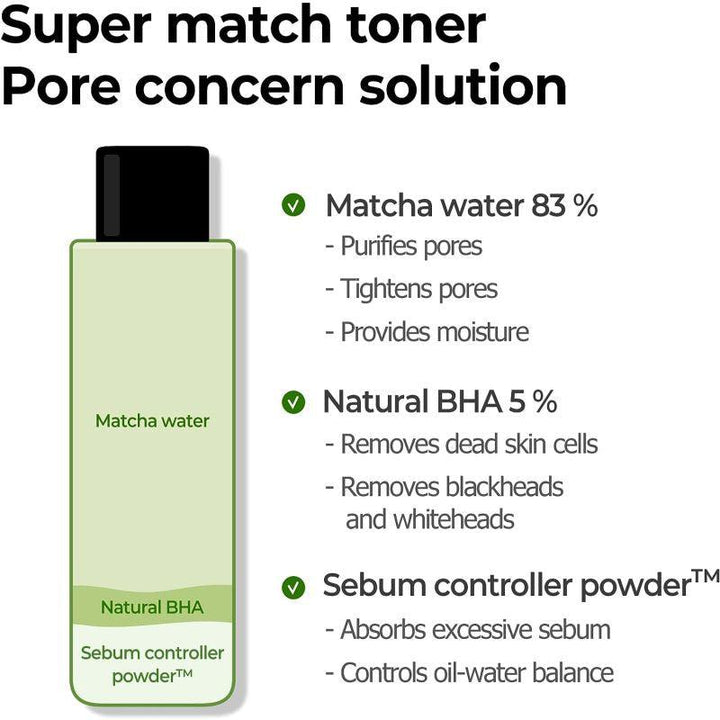Some by Mi Super Matcha Pore Tightening Toner - 150ml - Zrafh.com - Your Destination for Baby & Mother Needs in Saudi Arabia