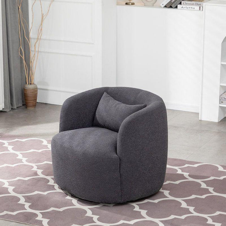 Modern Ergonomic Boucle Arm Chair - 80x85x85 cm - By Alhome - Zrafh.com - Your Destination for Baby & Mother Needs in Saudi Arabia