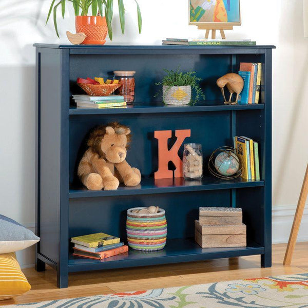 Kids Bookcase: 108x37x105 Wood, Indigo by Alhome - Zrafh.com - Your Destination for Baby & Mother Needs in Saudi Arabia