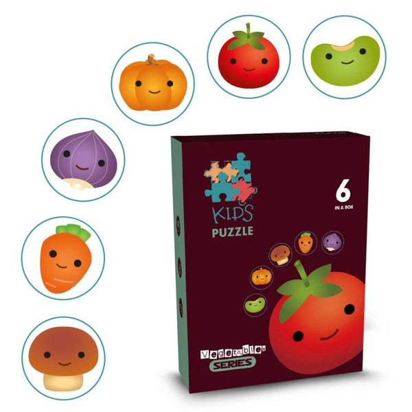Little Story 6-in-1 Matching Puzzle Game - Vegetables - LS_PZ_MTVE - Zrafh.com - Your Destination for Baby & Mother Needs in Saudi Arabia