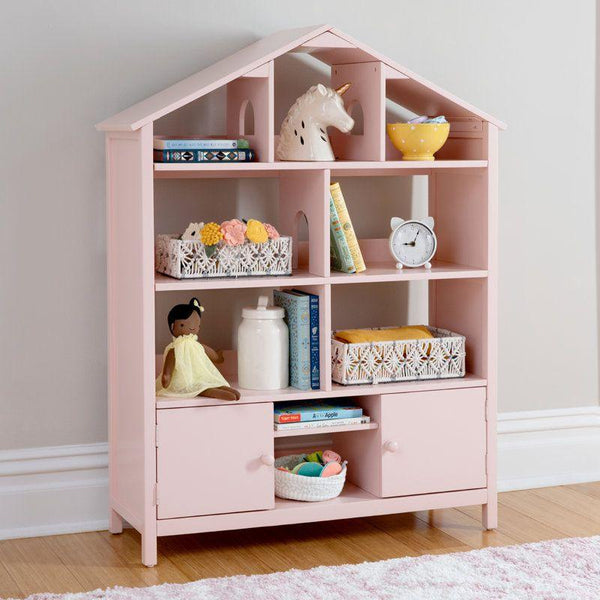 Kids Bookcase: 90x32x115 Wood, Pink by Alhome - Zrafh.com - Your Destination for Baby & Mother Needs in Saudi Arabia