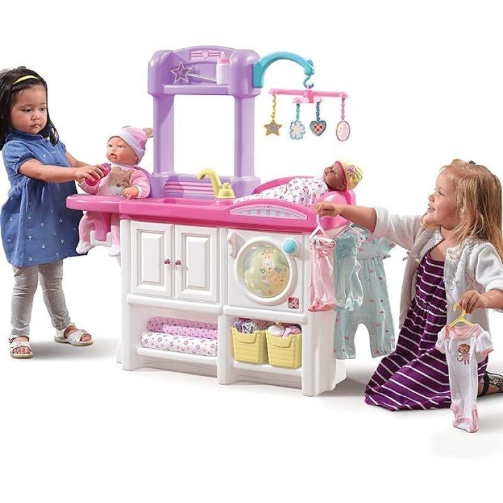 Step2 Love & Care Deluxe Nursery Toy - White and Pink - Zrafh.com - Your Destination for Baby & Mother Needs in Saudi Arabia